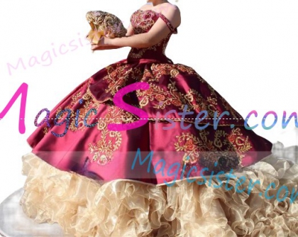 Hotselling Embroidery Charro Quinceanera Dress