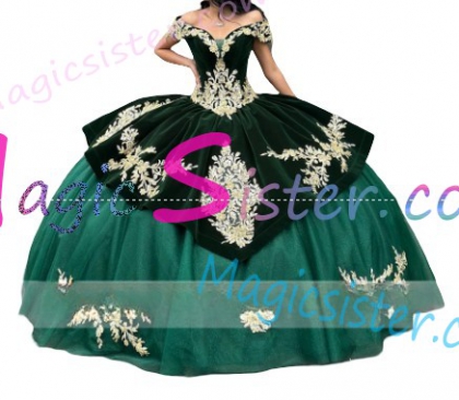 Beautiful Embroidery Charro Quinceanera Dress