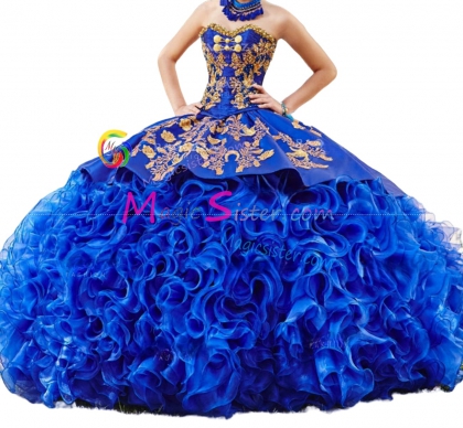 Beautiful Embroidery Charro Quinceanera Dress