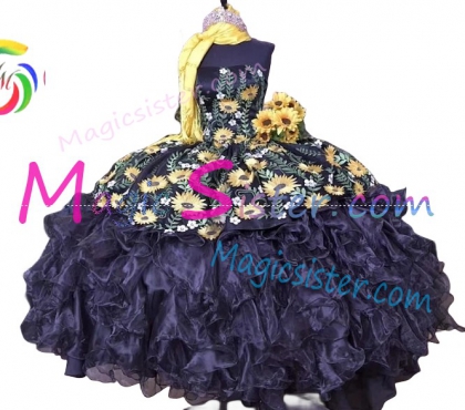 Beautiful Embroidery Charro Quinceanera Dress