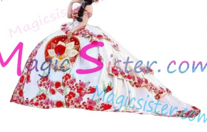 Beautiful Embroidery Charro Quinceanera Dress