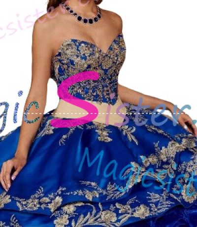 Hotselling Embroidery Charro Quinceanera Dress