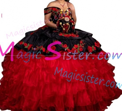 Hotselling Embroidery Charro Quinceanera Dress