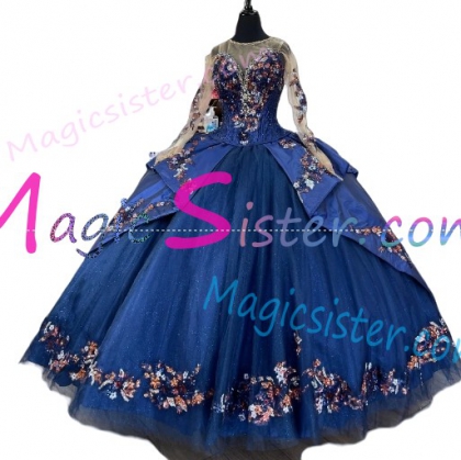 Hotselling Embroidery Charro Quinceanera Dress