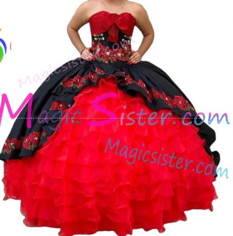 Hotselling Embroidery Charro Quinceanera Dress