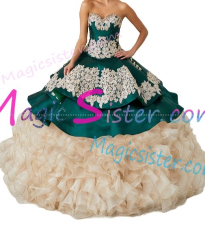Hotselling Embroidery Charro Quinceanera Dress