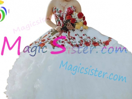 Hotselling Embroidery Charro Quinceanera Dress