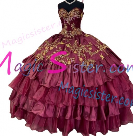 Hotselling Embroidery Charro Quinceanera Dress