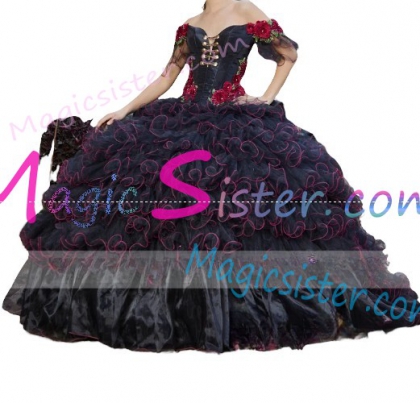 Hotselling Embroidery Charro Quinceanera Dress