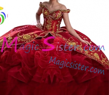 Hotselling Embroidery Charro Quinceanera Dress