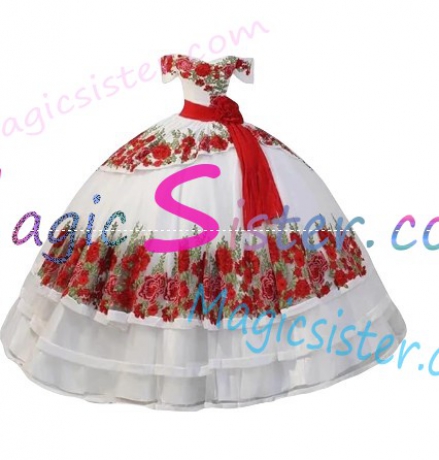 Beautiful Embroidery Charro Quinceanera Dress