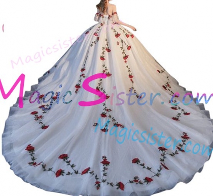 Beautiful Embroidery Charro Quinceanera Dress