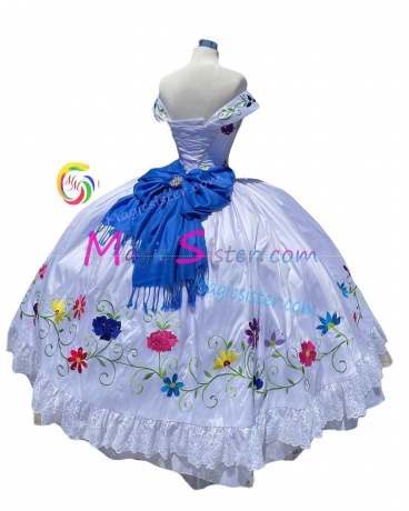 Beautiful Embroidery Charro Quinceanera Dress