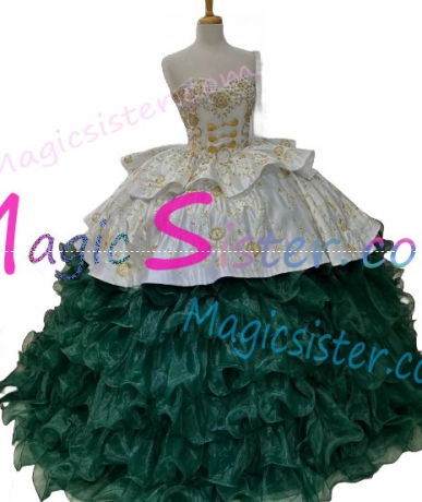 Beautiful Embroidery Charro Quinceanera Dress