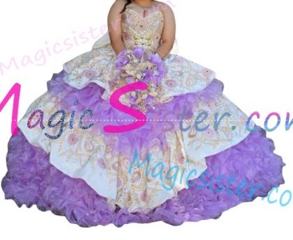 Beautiful Embroidery Charro Quinceanera Dress