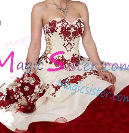 Hot Selling Embroidery Charro Quinceanera Dress