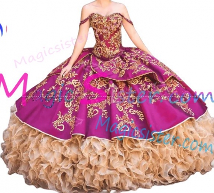 Hot Selling Embroidery Charro Quinceanera Dress