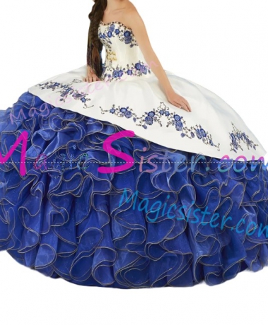Hot Selling Embroidery Charro Quinceanera Dress