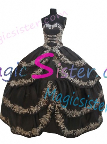 Hot Selling Embroidery Charro Quinceanera Dress