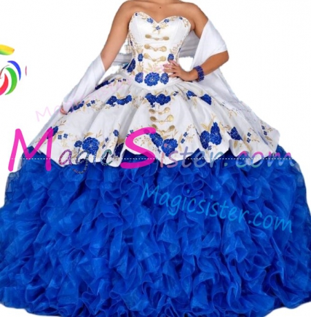 Hotselling Embroidery Charro Quinceanera Dress