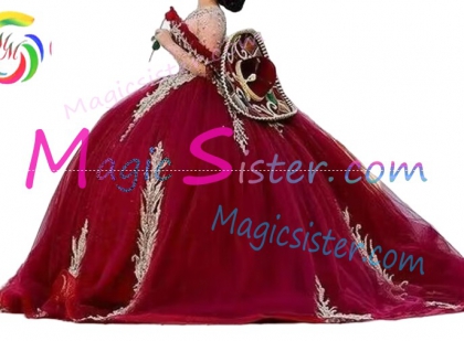 Hotselling Embroidery Charro Quinceanera Dress