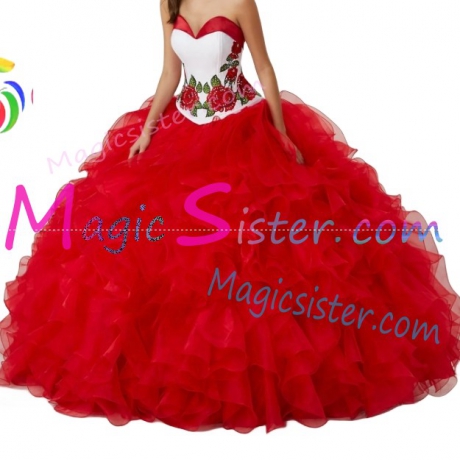 Hotselling Embroidery Charro Quinceanera Dress