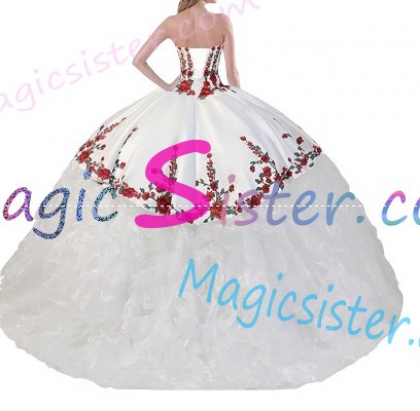 Hotselling Embroidery Charro Quinceanera Dress