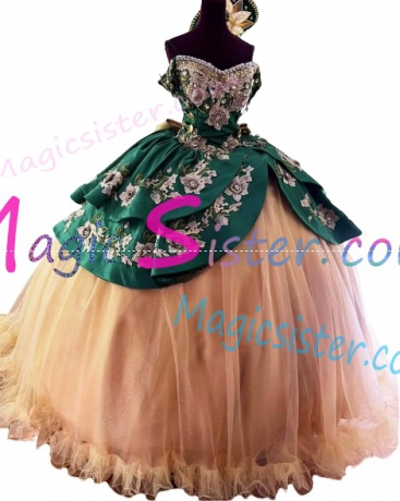 Hotselling Embroidery Charro Quinceanera Dress