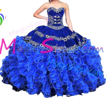 Hotselling Embroidery Charro Quinceanera Dress