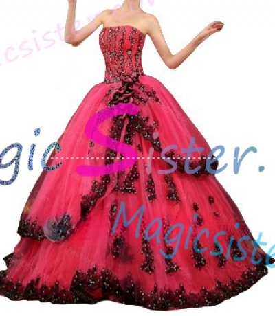 Hotselling Fushsia Quinceanera Dress