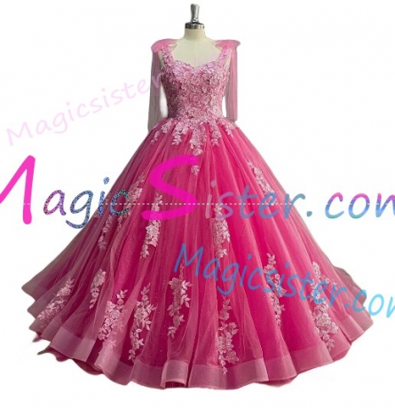 Hotselling Fushsia Quinceanera Dress