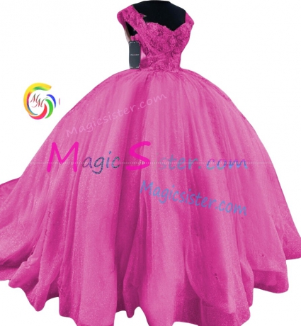 Hotselling Fushsia Quinceanera Dress