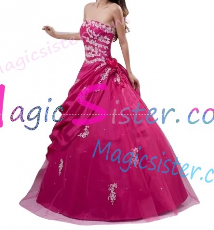 Hotselling Fushsia Quinceanera Dress