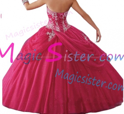 Hotselling Fushsia Quinceanera Dress