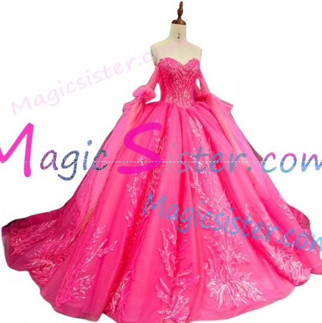 Topselling Fushsia Quinceanera Dress