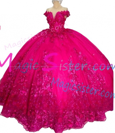 Topselling Fushsia Quinceanera Dress