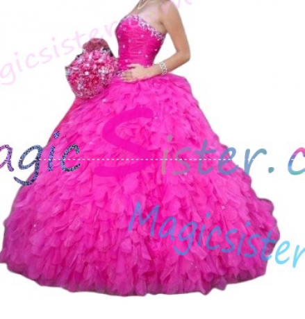 Topselling Fushsia Quinceanera Dress