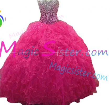 Topselling Fushsia Quinceanera Dress