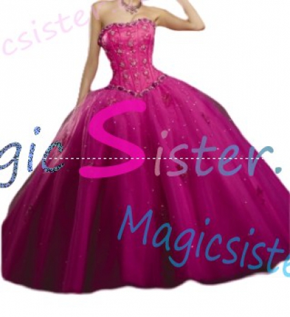 Topselling Fushsia Quinceanera Dress