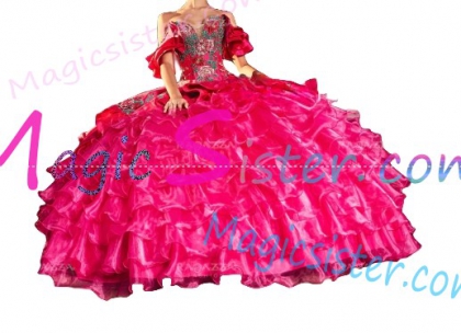 Topselling Fushsia Quinceanera Dress
