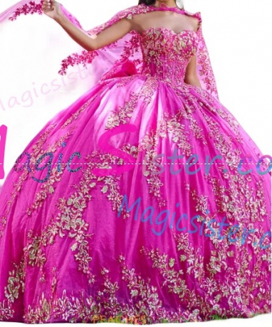 Topselling Fushsia Quinceanera Dress