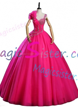 Topselling Fushsia Quinceanera Dress