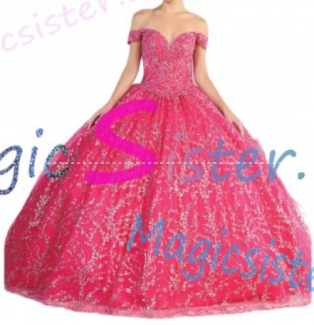 Topselling Luxury Fushsia Quinceanera Dress