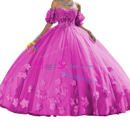 Hotselling Fushsia Quinceanera Dress