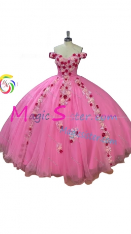 Hotselling Fushsia Quinceanera Dress