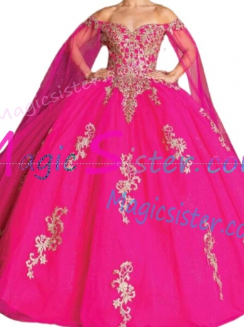 Topselling Fushsia Quinceanera Dress