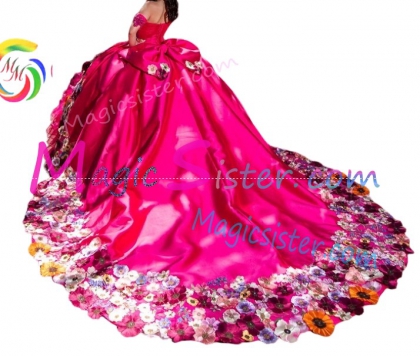 Topselling Fushsia Quinceanera Dress