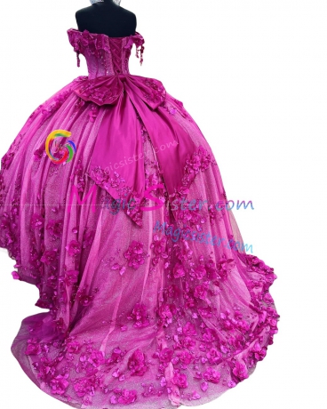 Topselling Fushsia Quinceanera Dress