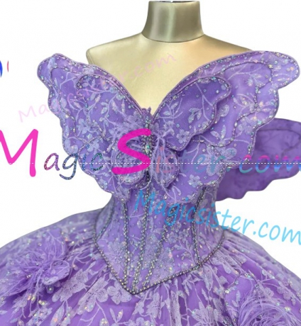 Hotselling New Style Butterfly Quinceanera Dress