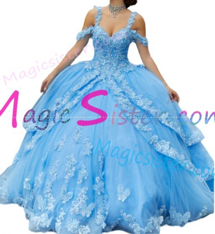Hotselling New Style Butterfly Quinceanera Dress
